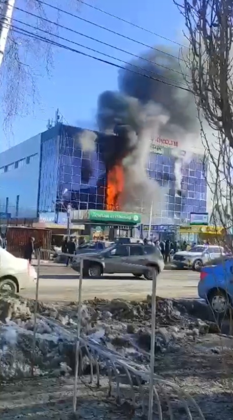 В Башкирии сгорел рынок