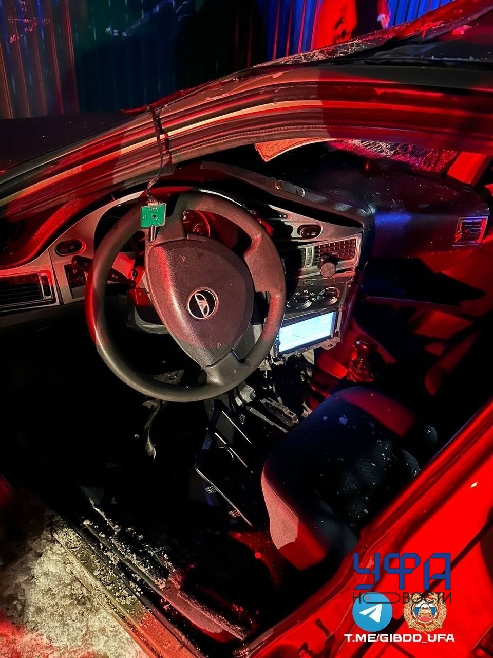 В Уфе 15-летний подросток за рулем Daewoo Nexia врезался в дерево