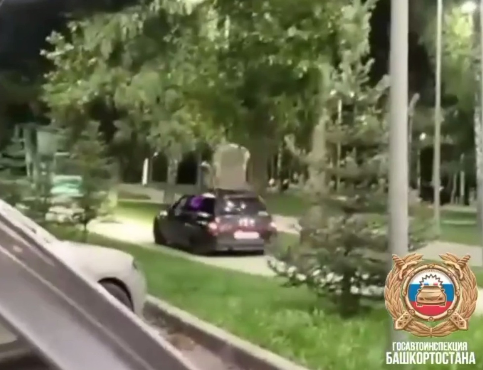 Скриншот видео ГАИ Башкирии