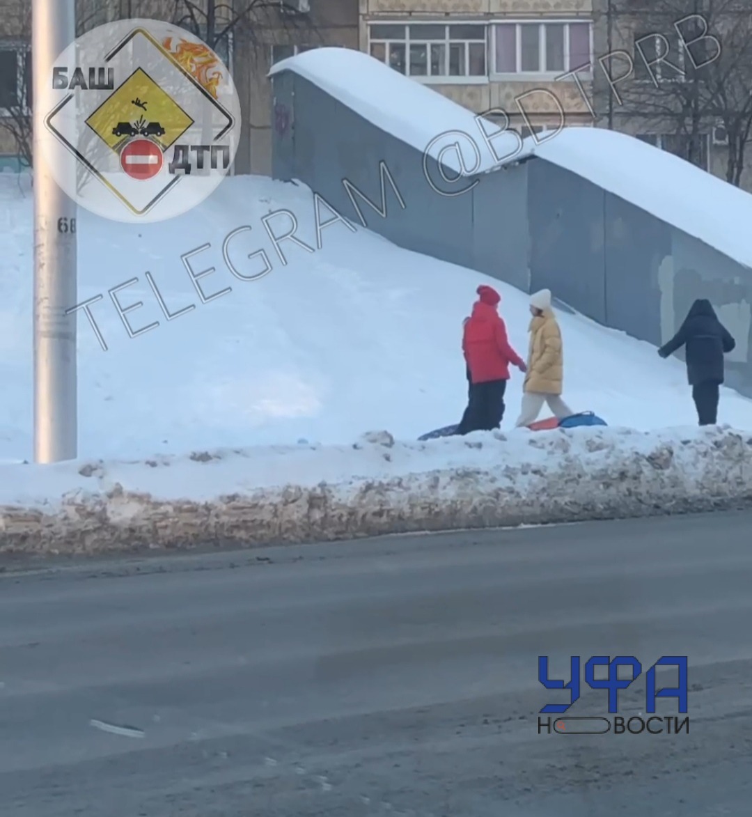 В Уфе появилась новая несанкционированная горка 