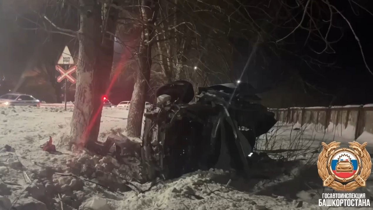 Врезался в дерево: в Уфе трагически погиб автолюбитель